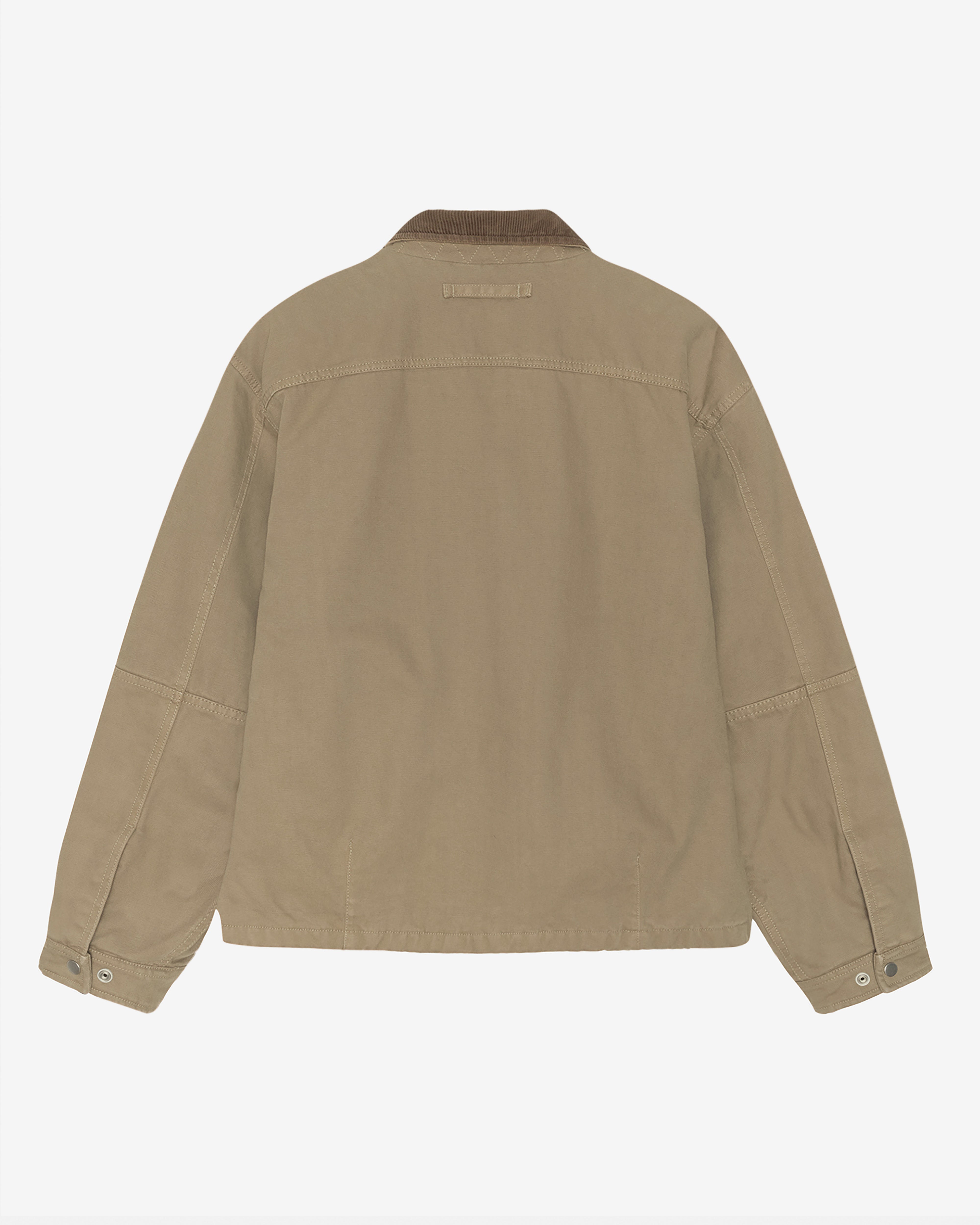 Stüssy- Men's Workgear Jacket: (Khaki) | DSMS E-SHOP