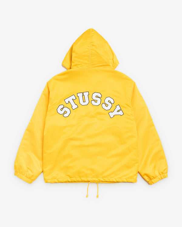 Stüssy - Men's Hooded Coaches Jacket - (Yellow)