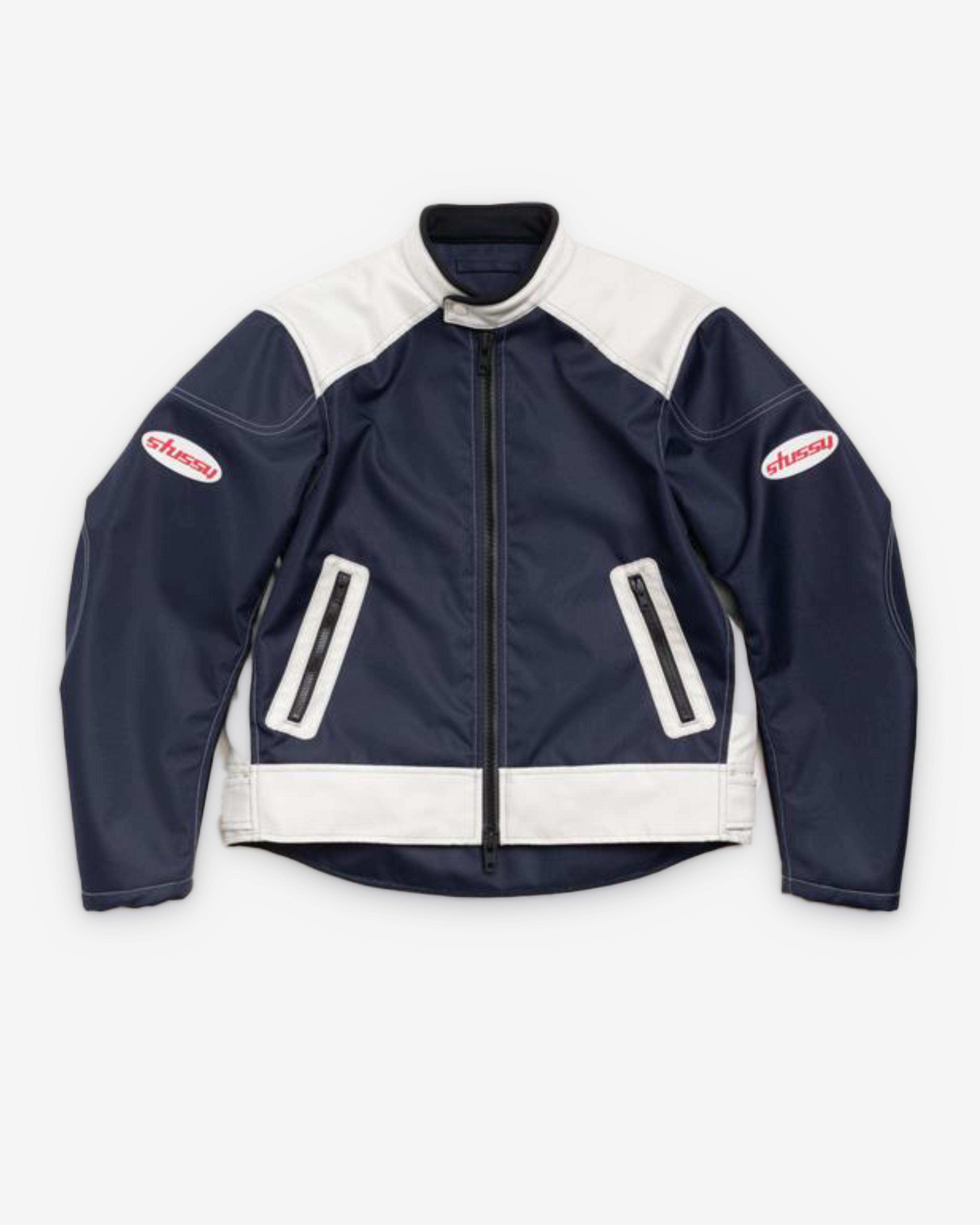 Stüssy: Men's Moto Jacket (Navy) | DSMS E-SHOP