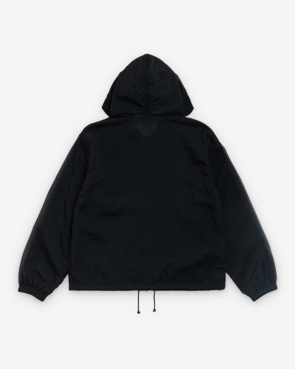 Stüssy -  Men's Layered Mesh Hooded Jacket - (Black)