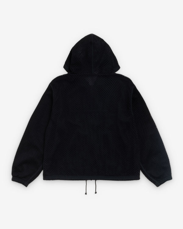 Stüssy -  Men's Layered Mesh Hooded Jacket - (Black)