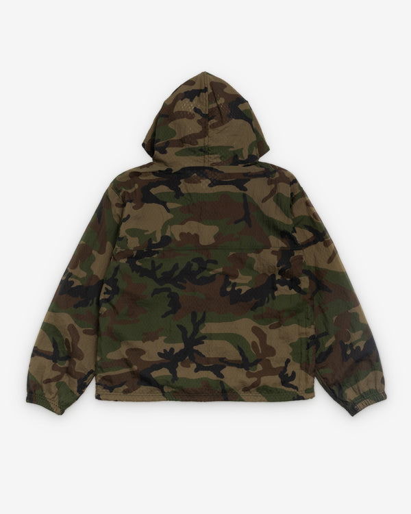 Stüssy -  Men's Layered Mesh Hooded Jacket - (Woodland Camo)