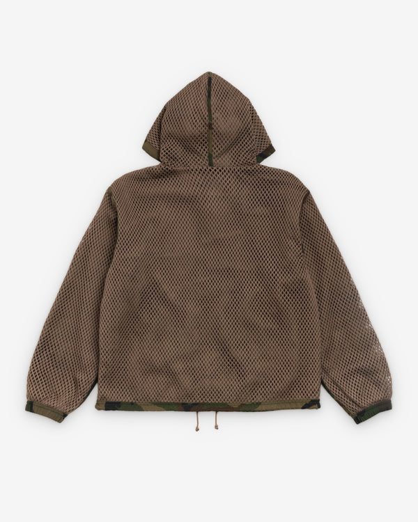 Stüssy -  Men's Layered Mesh Hooded Jacket - (Woodland Camo)