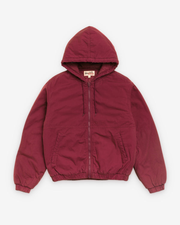 Stüssy - Men's Work Jacket Ripstop - (Burgundy)