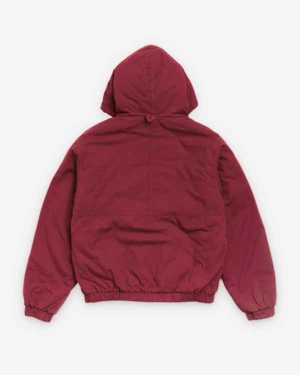 Stüssy - Men's Work Jacket Ripstop - (Burgundy)