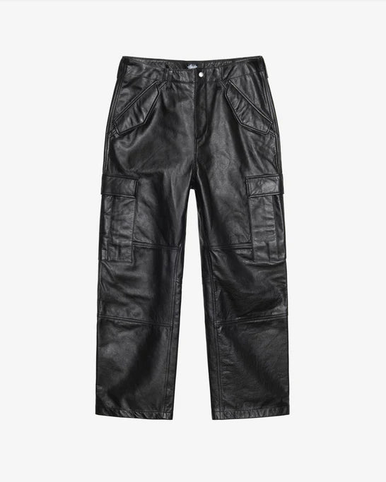 Stussy_Stüssy - Men's Military Cargo Pant Leather - (Black)_SHORTS