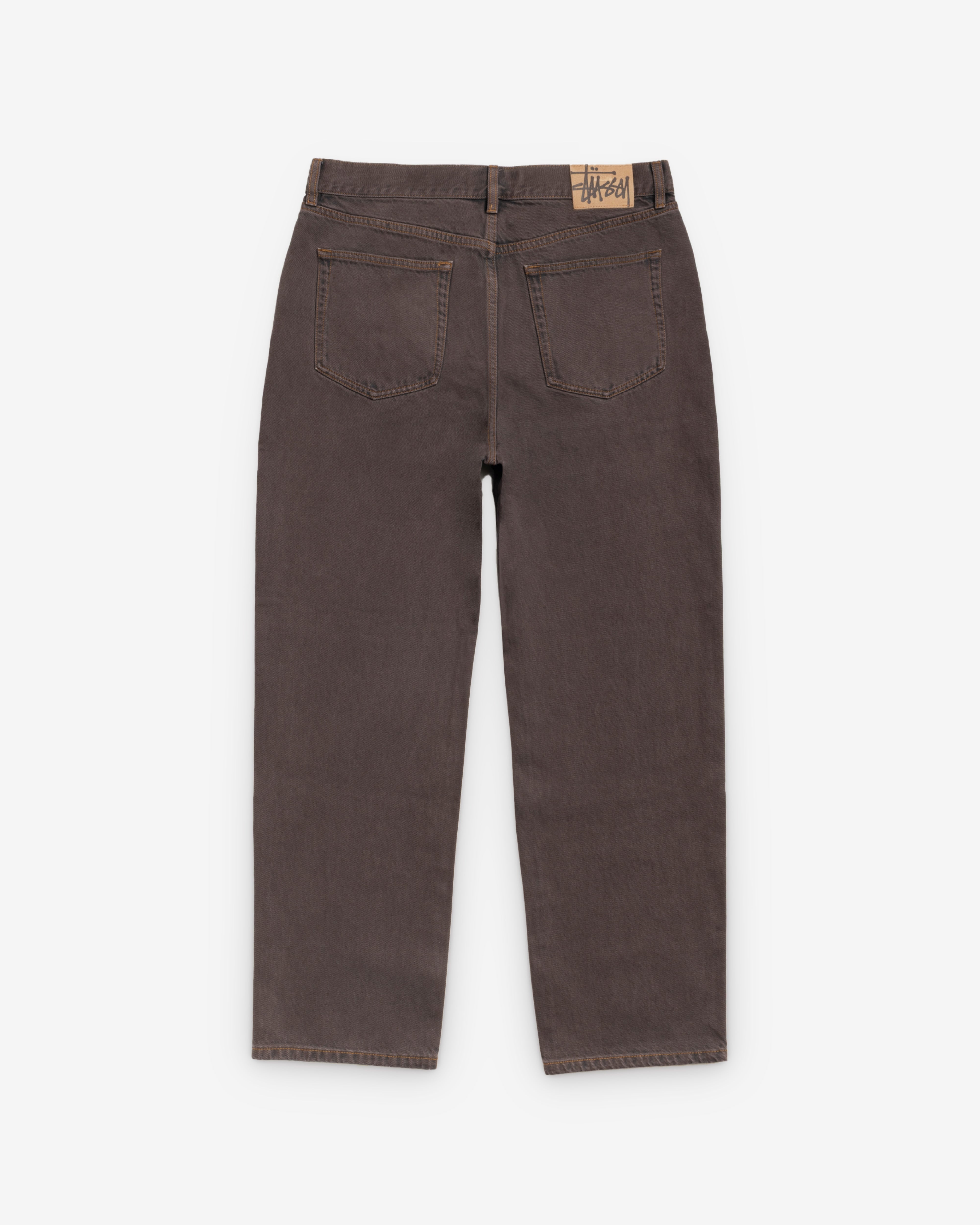 Stussy: Men's Big Ol Jeans Resin Denim (Brown) | DSMS E-SHOP