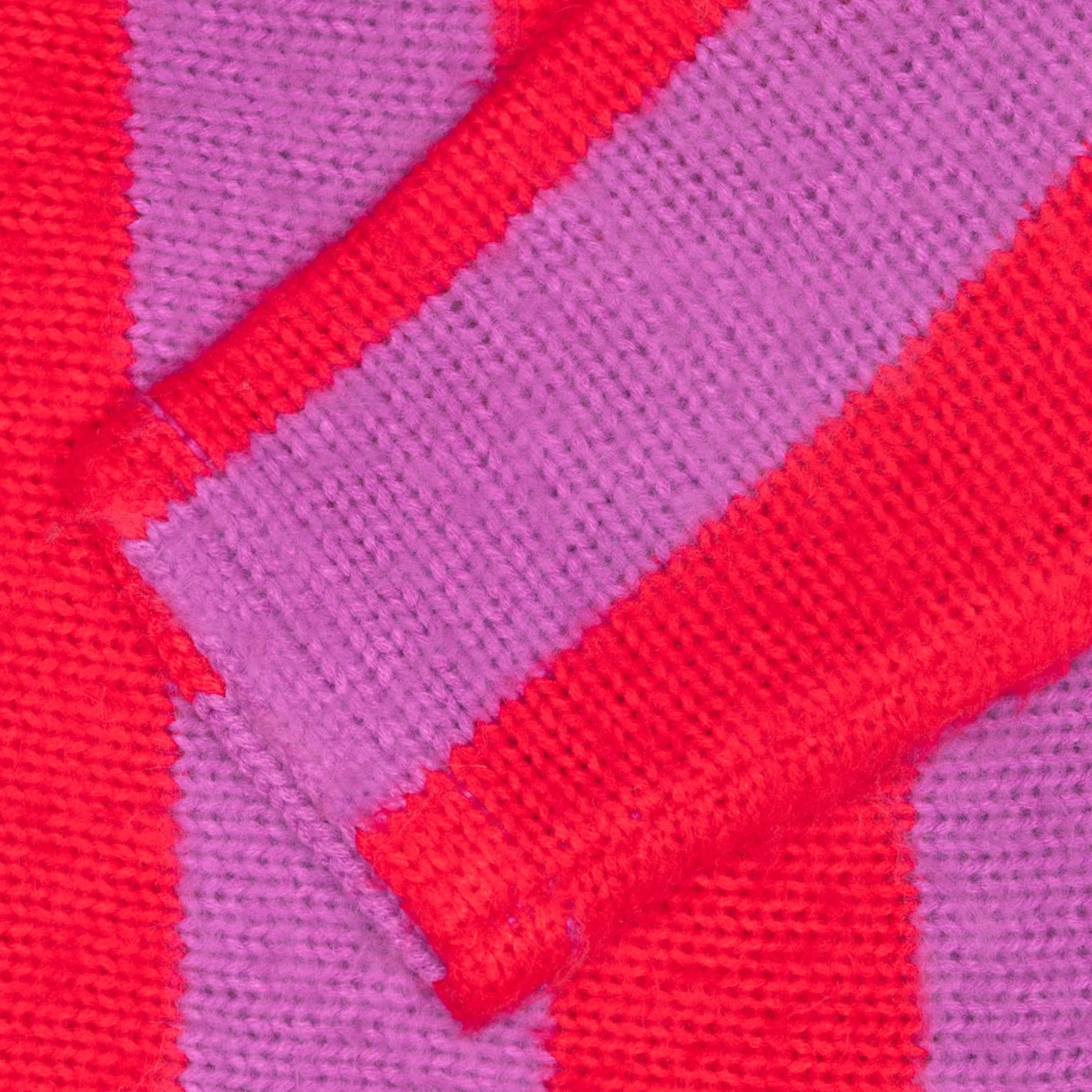STÜSSY - Stripe Brushed Cardigan - (Purple) view 3