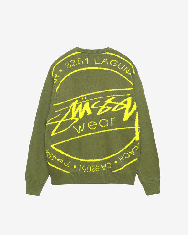 Stussy - Men's Laguna Icon Sweater - (Dark Green)