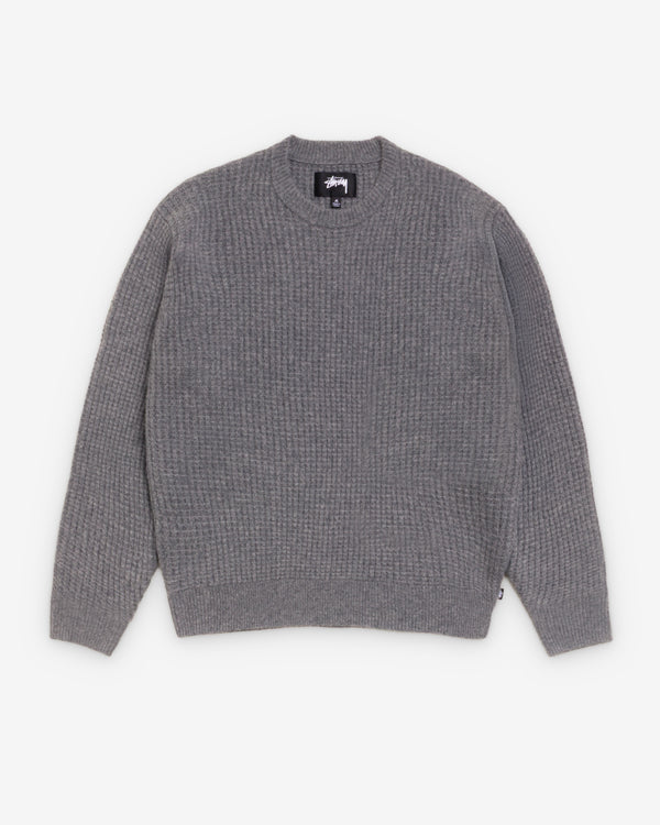 Stüssy - Men's Waffle Cashmere Sweater - (Grey)