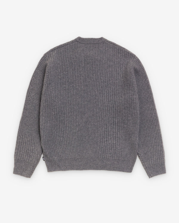 Stüssy - Men's Waffle Cashmere Sweater - (Grey)