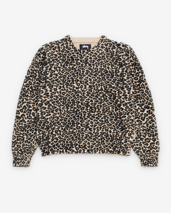 Stüssy - Men's Leopard Sweater - (Leopard)