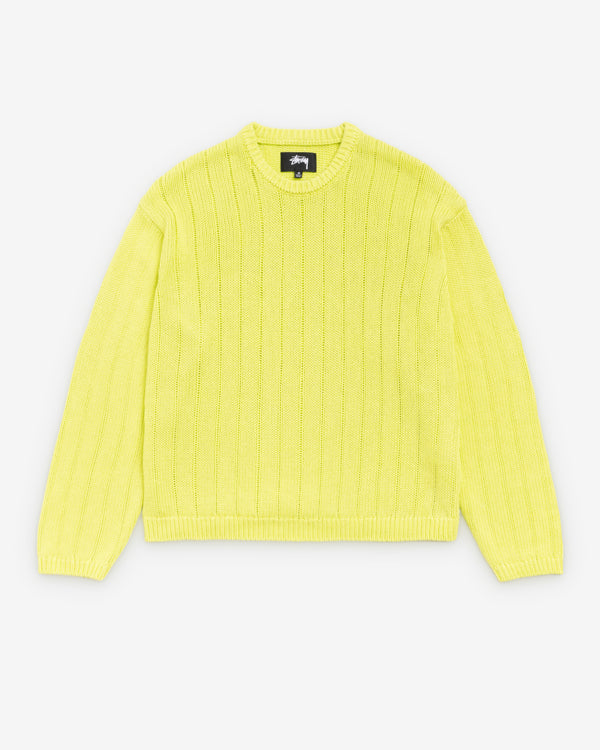 Stüssy - Men's Buana Lokgo Sweater - (Lime)