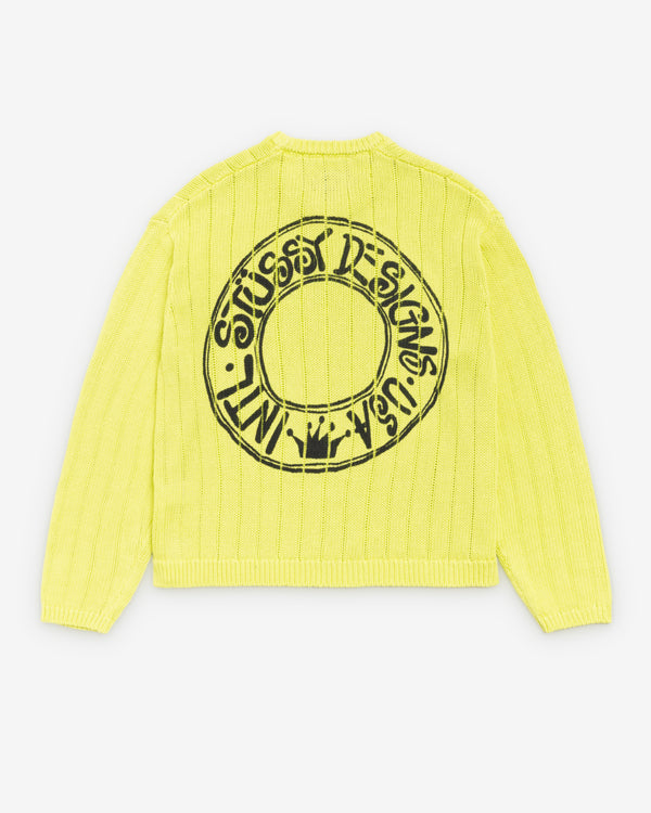 Stüssy - Men's Buana Lokgo Sweater - (Lime)