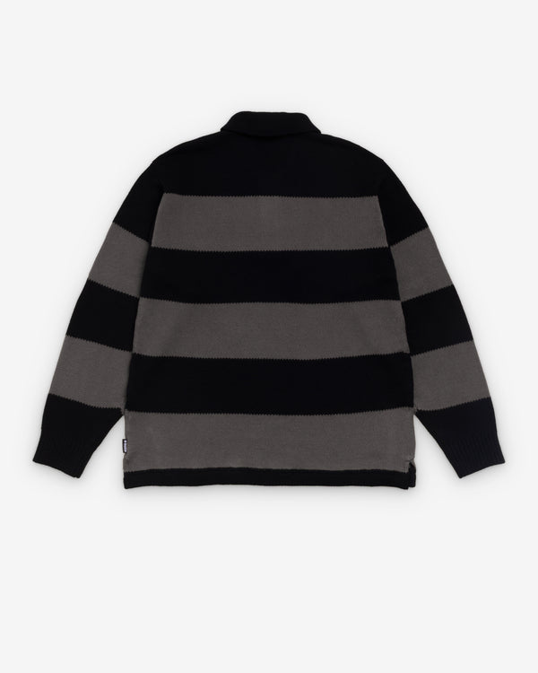 Stüssy - Men's Pique Knit Stripe Rugby - (Olive)