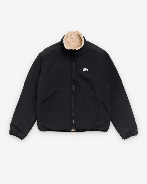 Stüssy - Men's Sherpa Reversible Jacket - (Beige)