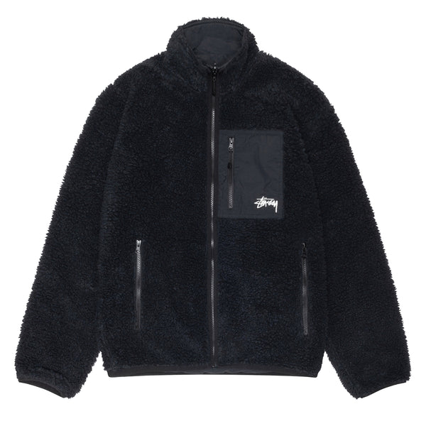 Stüssy - Sherpa Reversible Jacket - (Black)