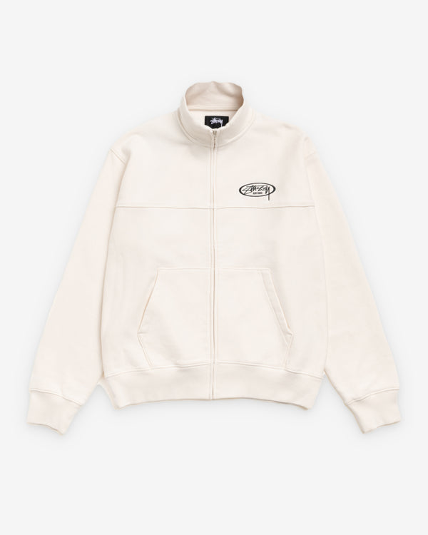Stüssy  - Men's Fleece Track Jacket - (Off-White)