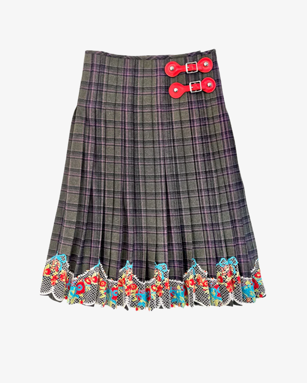 Chopova Lowena - Women's Missish Kilt Knee Skirt - (Purple)