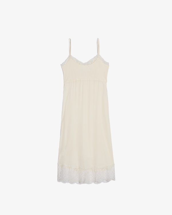 Simone Rocha_SIMONE ROCHA - Women's Lace Trim Slip Dress - (Cream)_UNDERWEAR