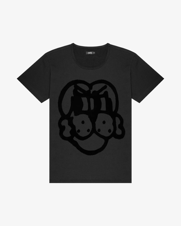 CHITO - Men's Flocked Pup Short Sleeve Tee - (Black)