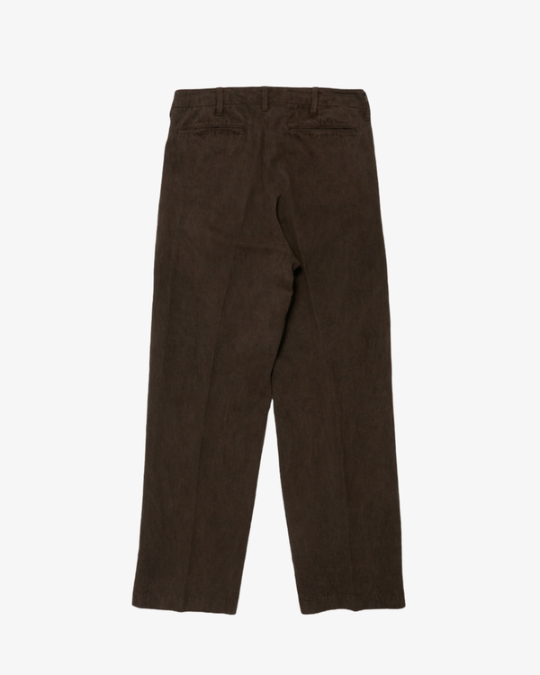 Taiga Takahashi_Taiga Takahashi - Men's Lot 221 Field Trousers - (Mud Dyed Brown)_PANTS