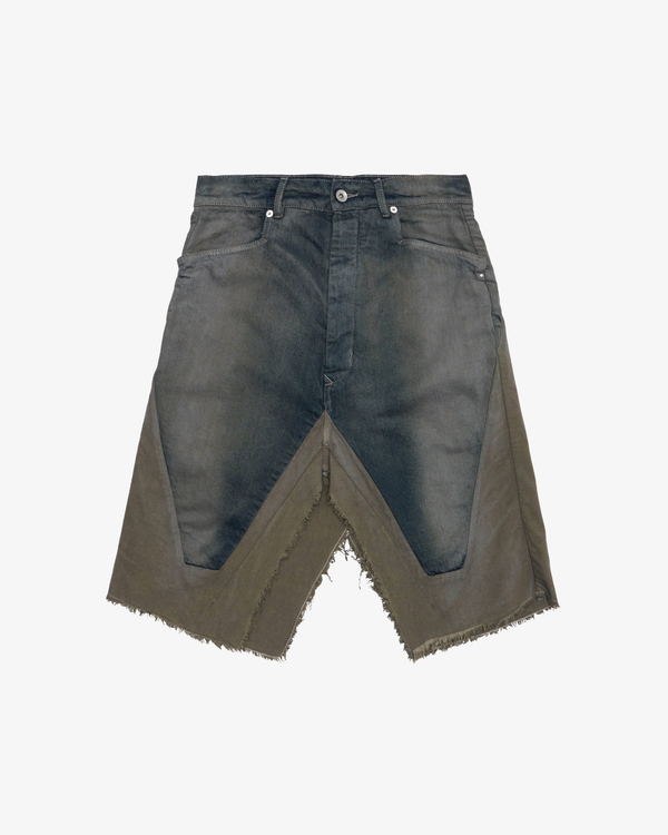 Rick Owens - Men's Slivered Skirt - (Denim78D)