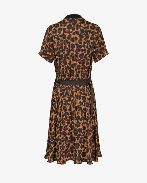 SACAI - Women's Leopard X Cotton Jersey Dress - (Animal Print)