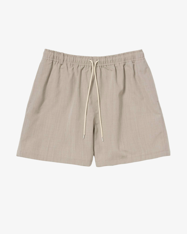 AURALEE_AURALEE - Men's Wool Max Canvas Shorts - (Top Gray Beige)_SHORTS