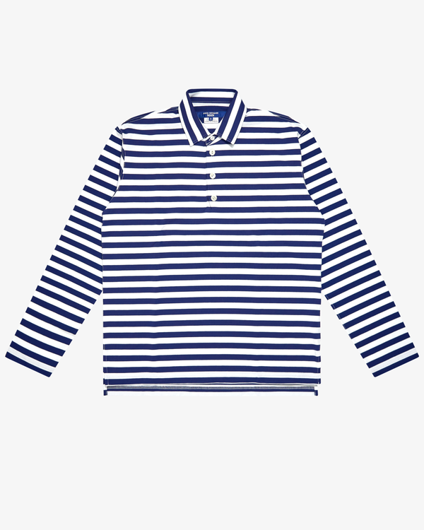 Junya Watanabe Man - Men's Cotton Stripe L/S Polo - (Stripes)