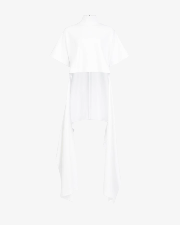 ALAÏA - Women's Asym Tshirt Cotton Jersey - (White)