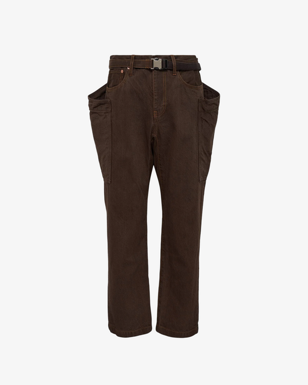 SACAI - Men's Denim Pants - (Brown601)