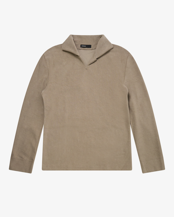 DERRICK_DERRICK - Men's Bankside Top - (Light Brown)_KNIT TOPS