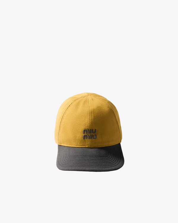 MIU MIU - Women's Drill Washed Bicolore Cap - (Yellow)