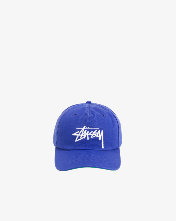 Stüssy - Men's Big Stock Mid Depth Cap - (Blue)