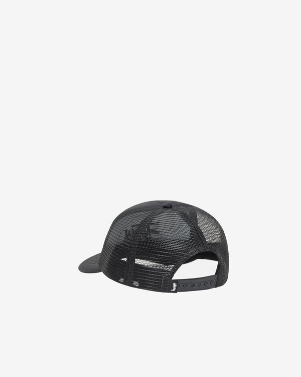 Stussy_Stüssy - Men's Big Basic Trucker Cap - (Shadow Black)_HATS