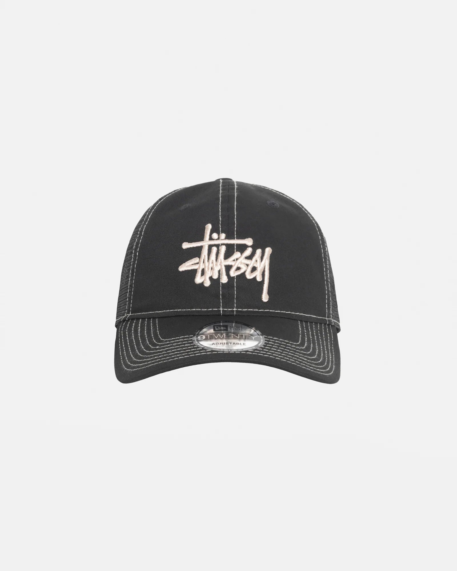 Stussy: Men's Basic Trucker 9Twenty Cap (Black) | DSMS E-SHOP