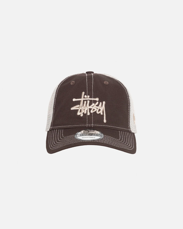 Stussy - Men's Basic Trucker 9Twenty Cap - (Brown)
