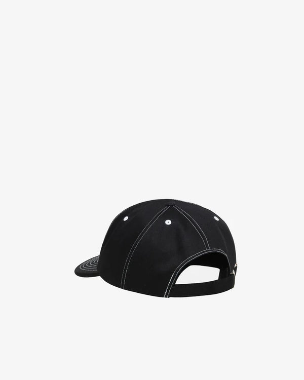 Stussy_Stüssy - Mid Stüssy Service Strapback - (True Black)_HATS