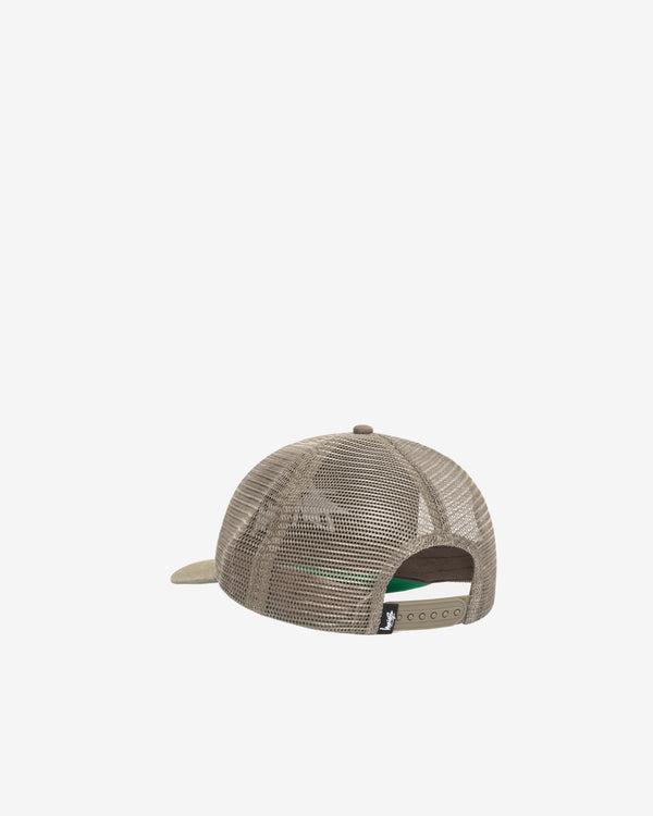 Stussy_Stüssy - Men's Md Big Stock Mesh Cap - (Army Green)_HATS
