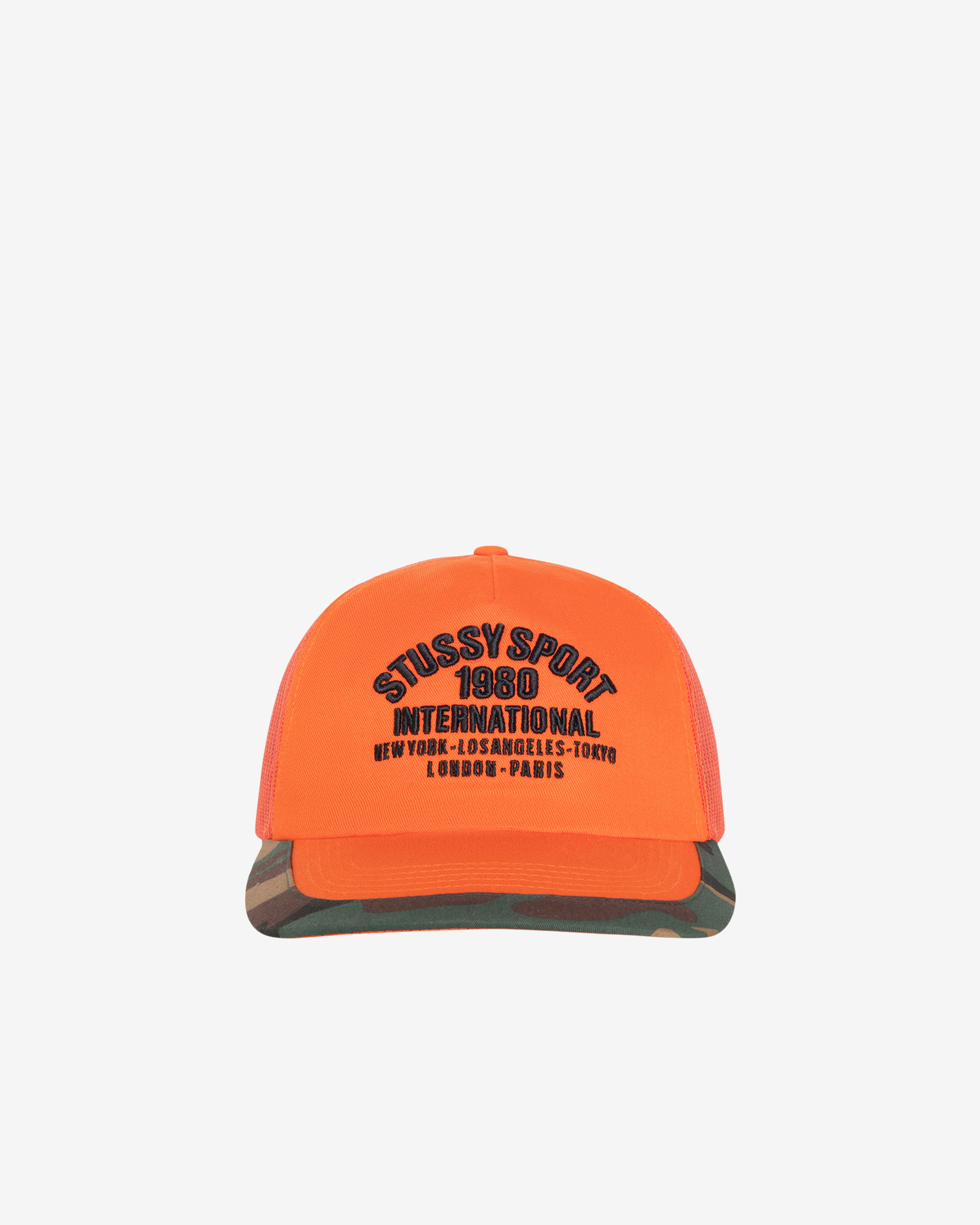 Stüssy: Men's Trucker International Cap (Orange) | DSMS E-SHOP