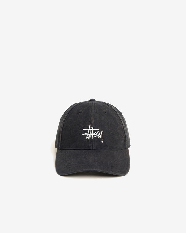Stüssy  - Men's Lp Washed Basic Canvas Cap - (Black)