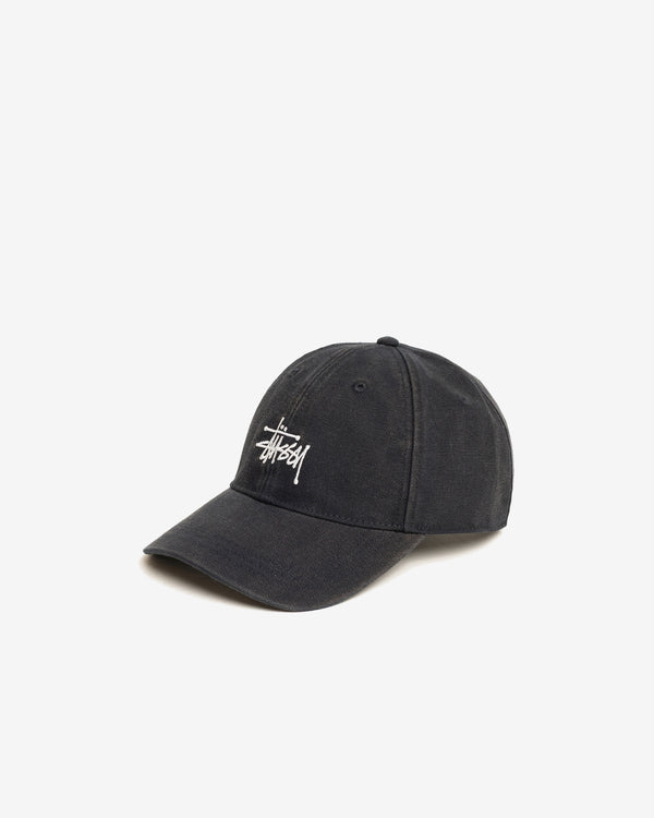Stüssy  - Men's Lp Washed Basic Canvas Cap - (Black)
