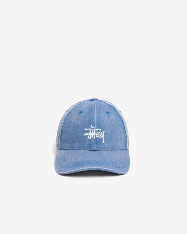 Stüssy  - Men's Lp Washed Basic Canvas Cap - (Blue)