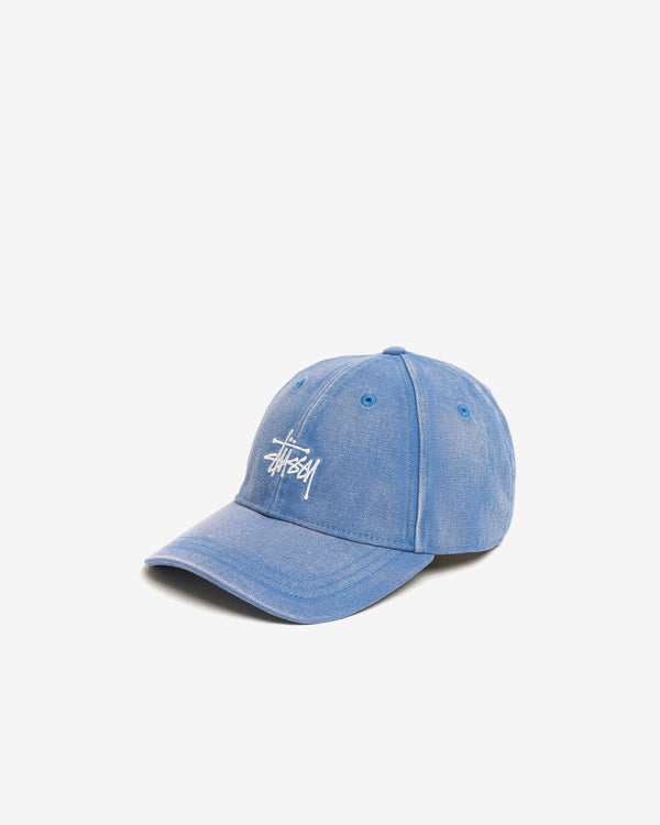 Stüssy  - Men's Lp Washed Basic Canvas Cap - (Blue)
