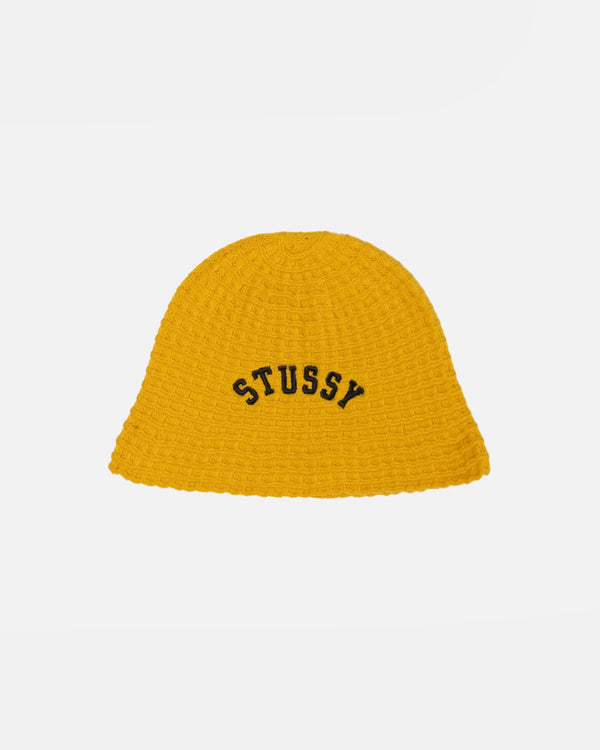 Stussy - Men's Waffle Knit Bucket Hat - (Sunflower)