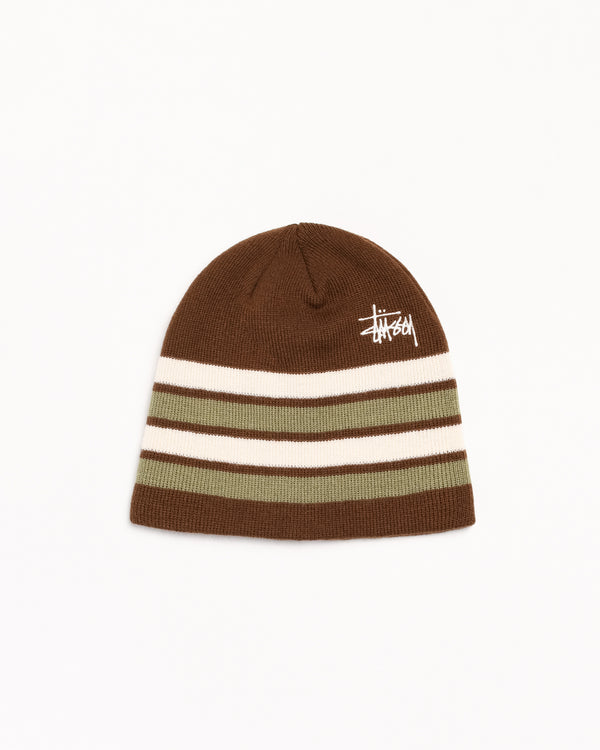 Stüssy - Men's Skullcap Basic Striped - (Brown)