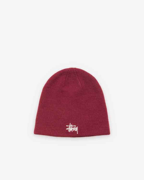 Stüssy - Men's Basic Skullcap Beanie - (Cabernet)
