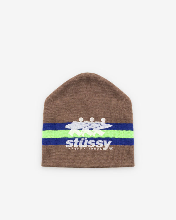 Stüssy - Men's Stripe Ski Beanie - (Tan)