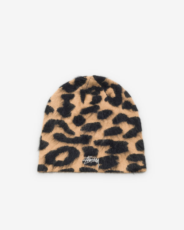 Stüssy - Men's Cashmere Leopard Skullcap - (Caramel)